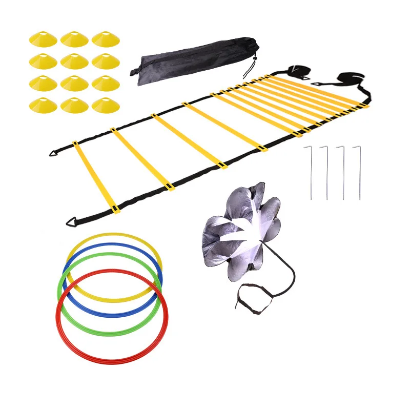 Agility Hurdle Set - Voetbal trainingsset behendigheidsladder hindernis logo disc