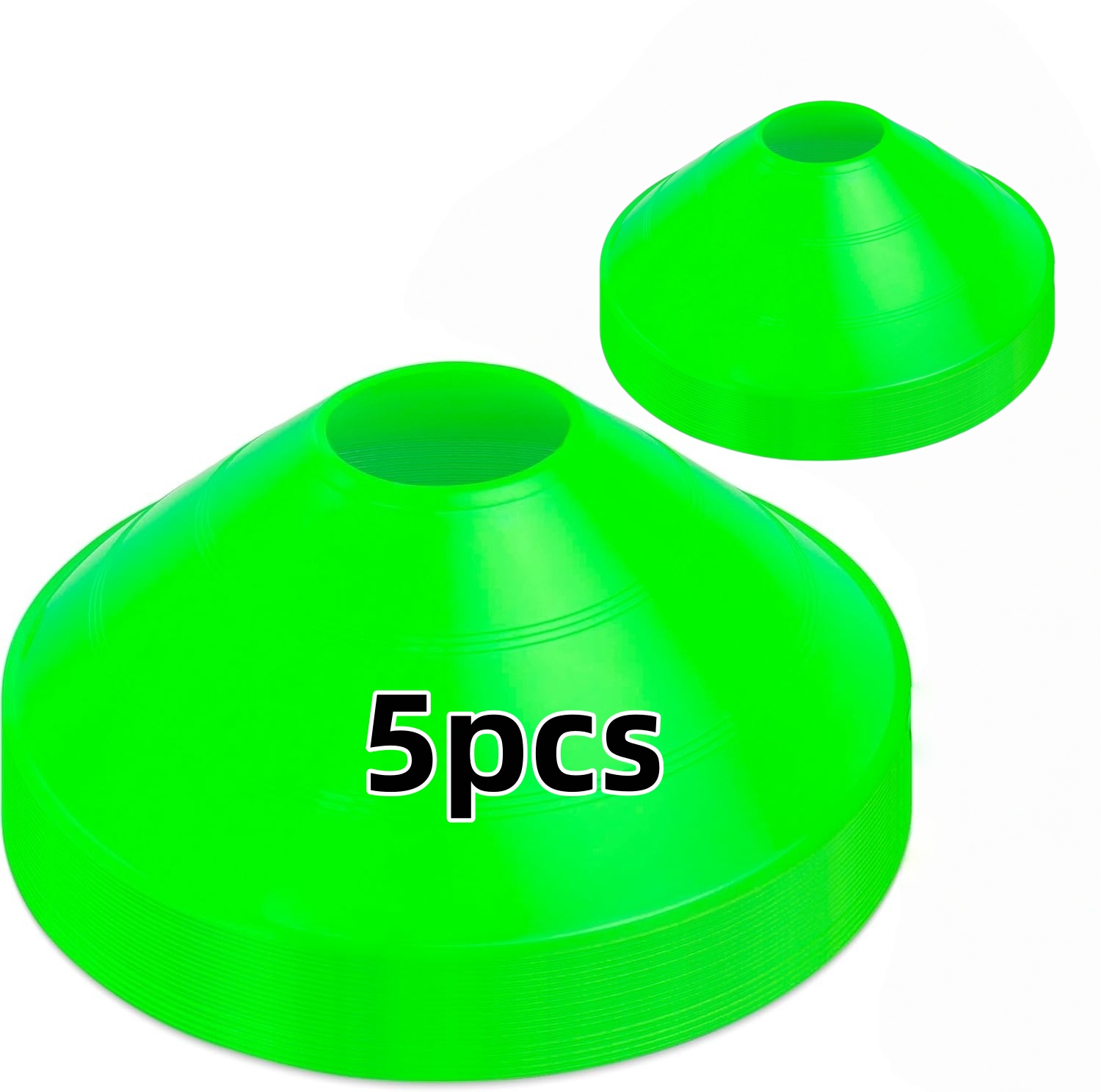 Football Training Cone - 5 stuks voetbaltrainingsplaten voetbalkegels behendigheidsoefening veldmarkering