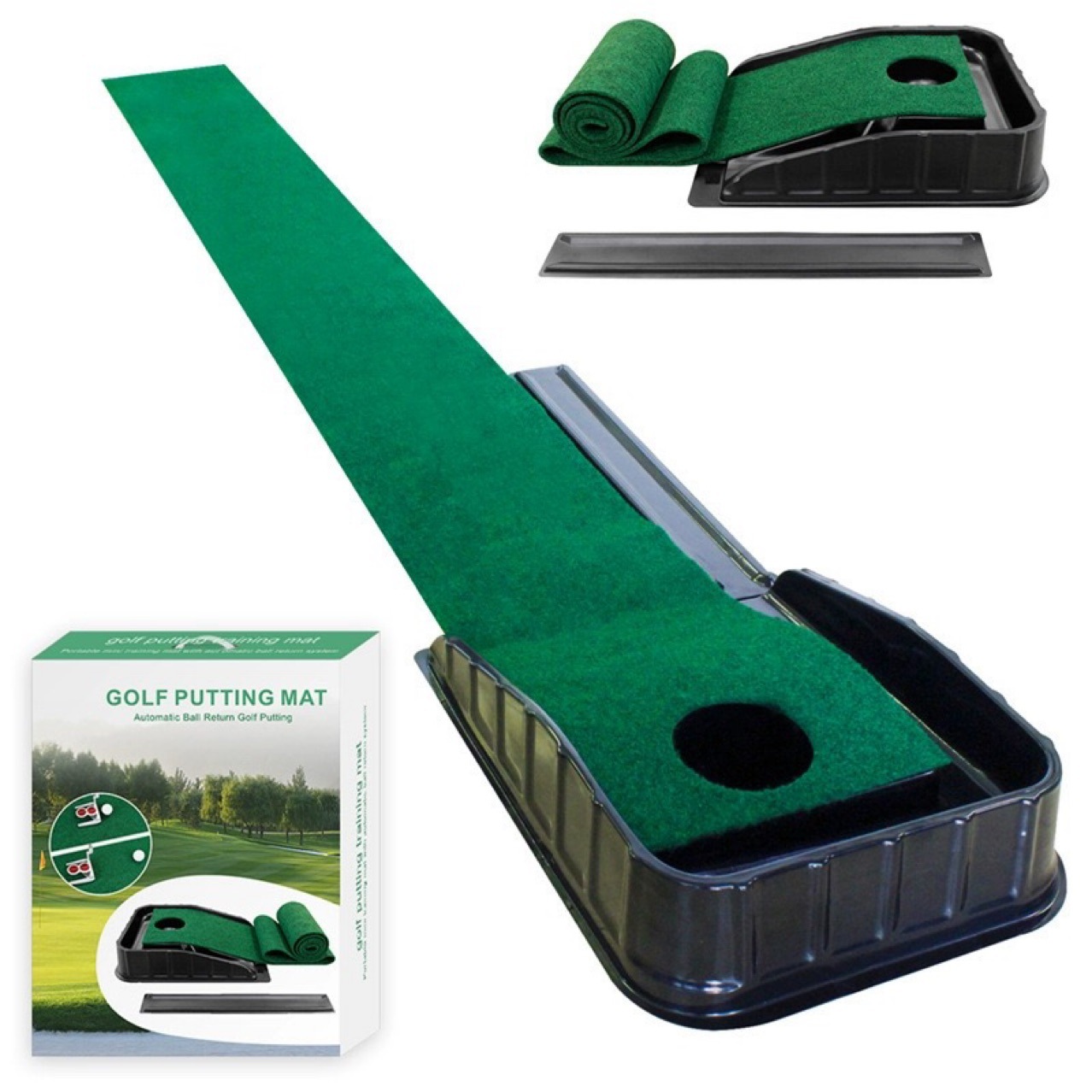 Golf Putting Mat - Putting Mat: perfecte golfvaardigheden met realistische