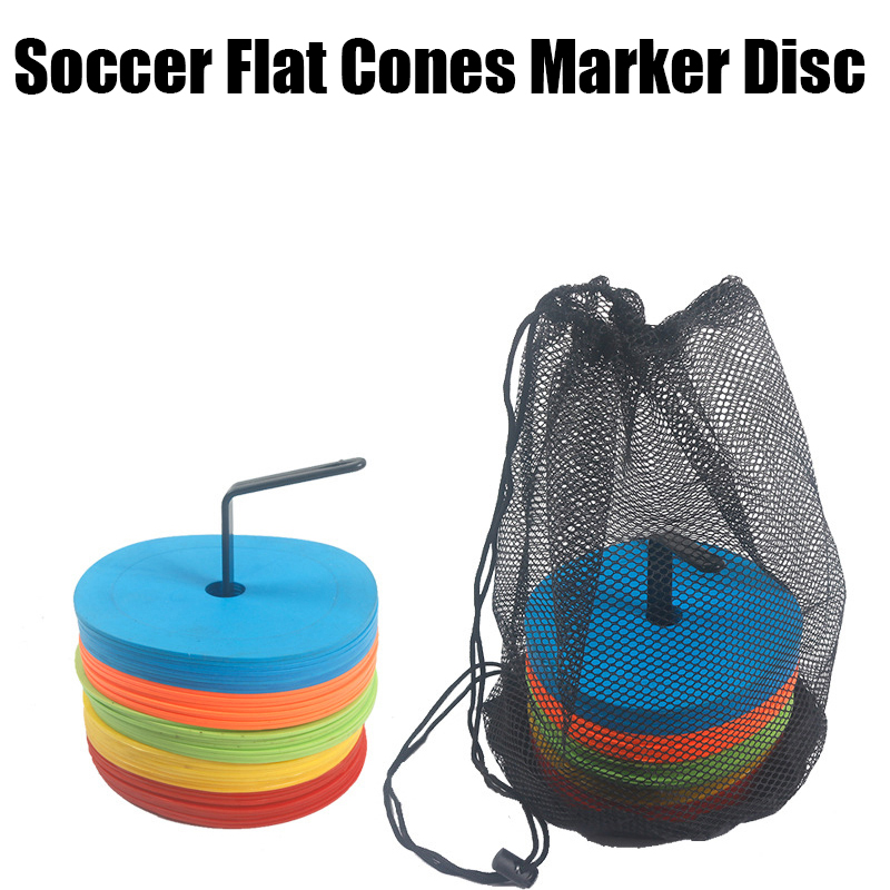 Football Training Cone - 10 stks Voetbal Platte Kegels Marker