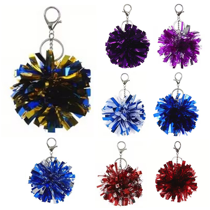 Cheerleading Pom Pom - Kleurrijke Cheer Pom Pom sleutelhangers Cheerleader