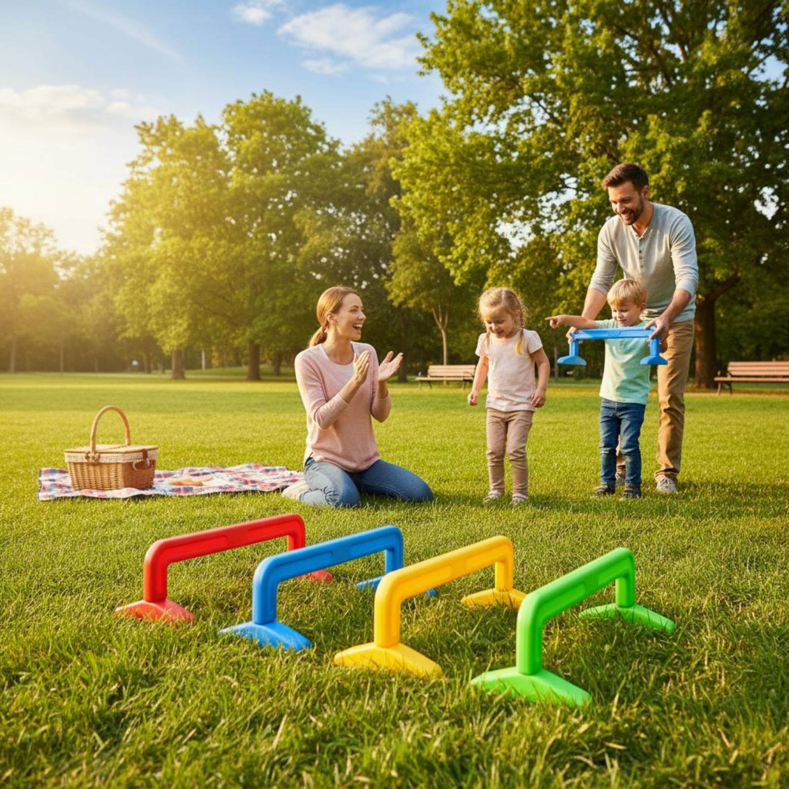 4-delige kruip-tunnelset, stev - Agility Hurdle Set recensie en prijs