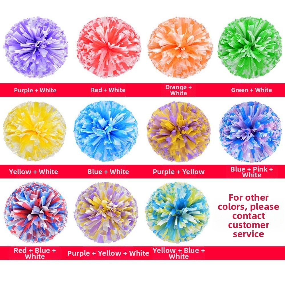 30 cm Game Pom Poms Veelkleuri - Cheerleading Pom Pom recensie en prijs
