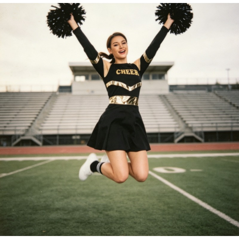 Europees-Amerikaans cheerleade - Cheerleading Pom Pom recensie en prijs