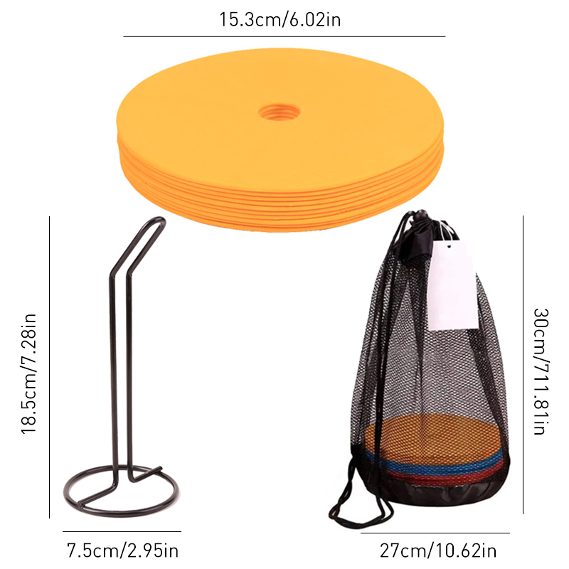 10 stks Voetbal Platte Kegels  - Football Training Cone recensie en prijs